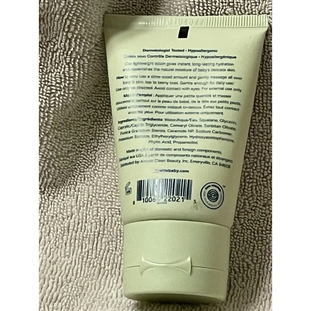Pipette Baby Lotion Fragrance Free MINI 1.69oz 50ml Travel Size NEW Sealed